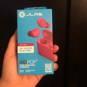 JLab Hot Pink True Wireless Earbuds